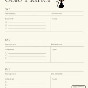 Planer – realizacja celów